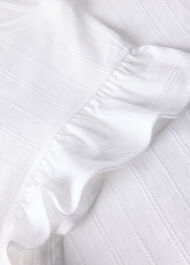 Frill Sleeve Broderie Tee