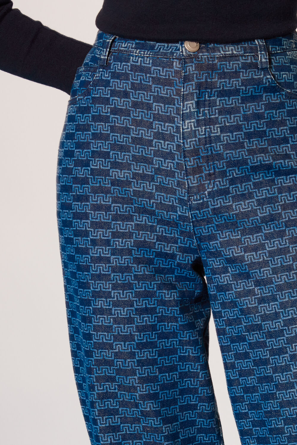 Tangle Check Denim Trouser