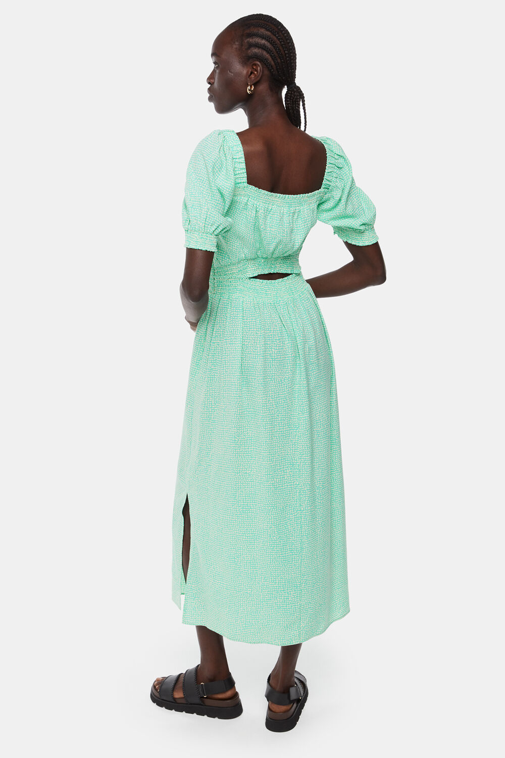 Scribble Check Dress