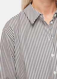 Petite Stripe Relaxed Fit Shirt