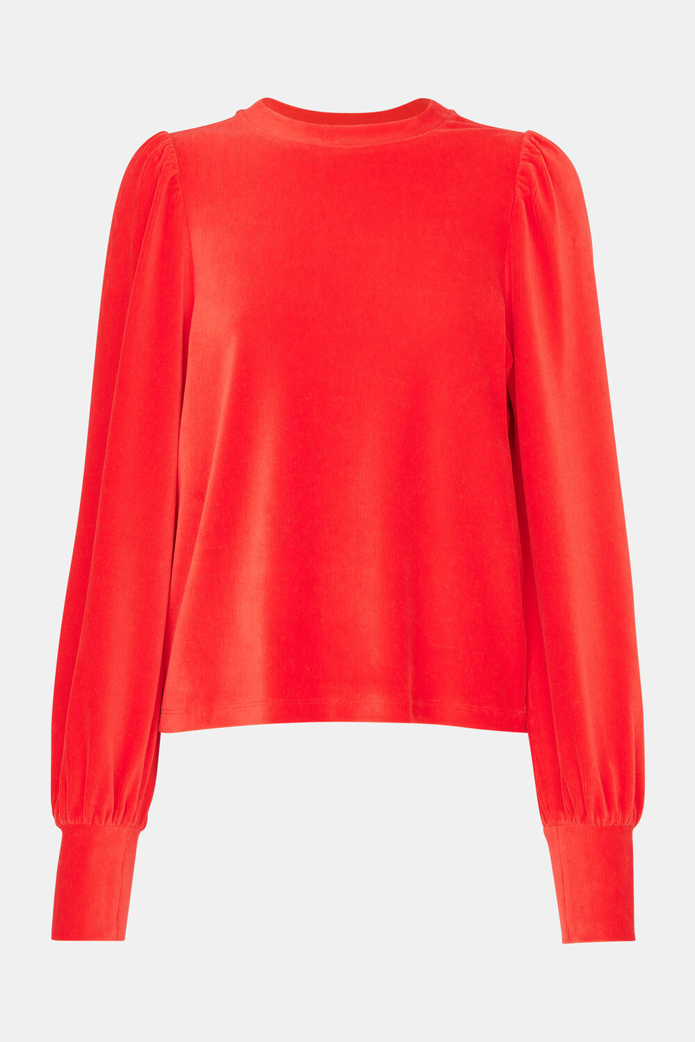 Puff Sleeve Cord Top