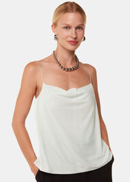 Velvet Cowl Neck Cami Top
