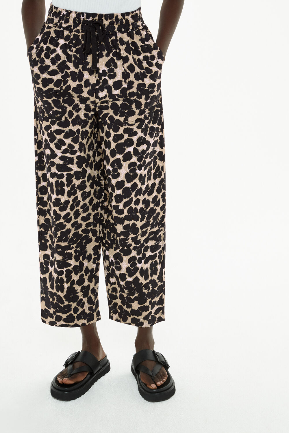 Leopard Spot Poplin Trouser