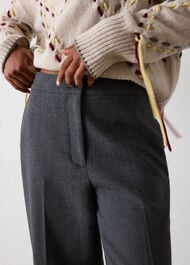 Petite High Rise Straight Trouser
