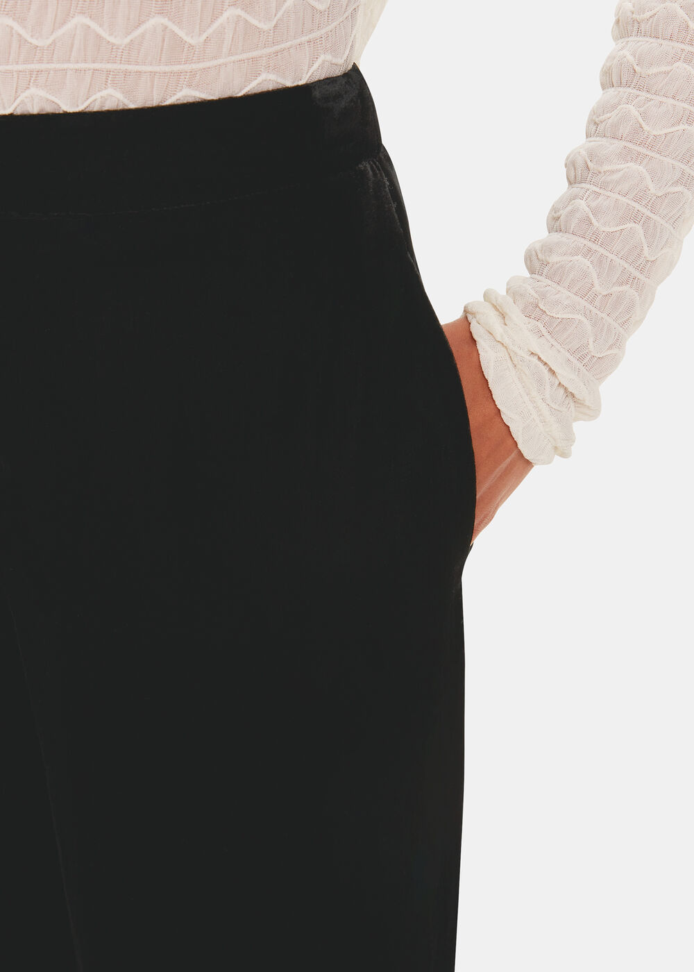 Full Length Velvet Trouser