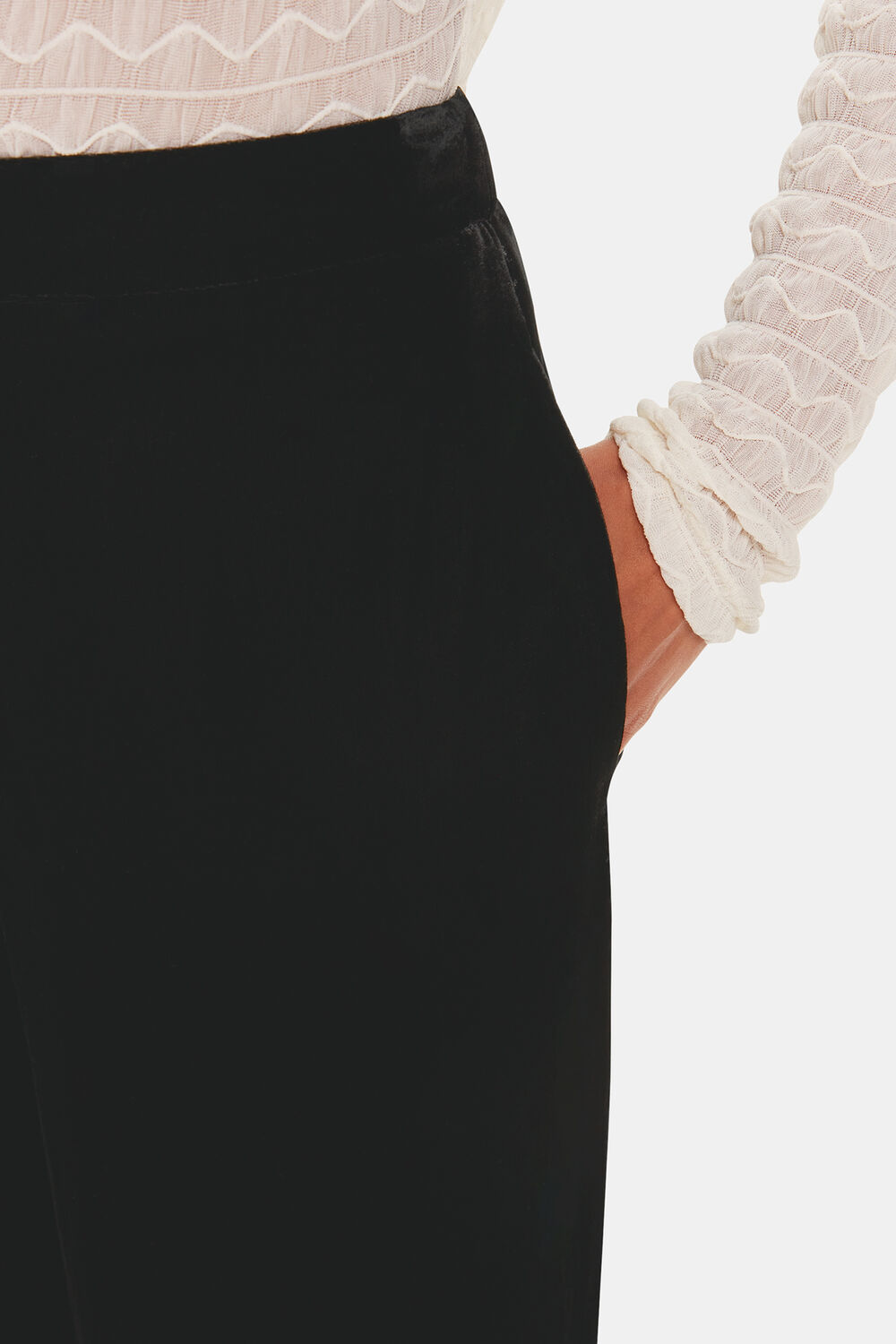 Full Length Velvet Trouser
