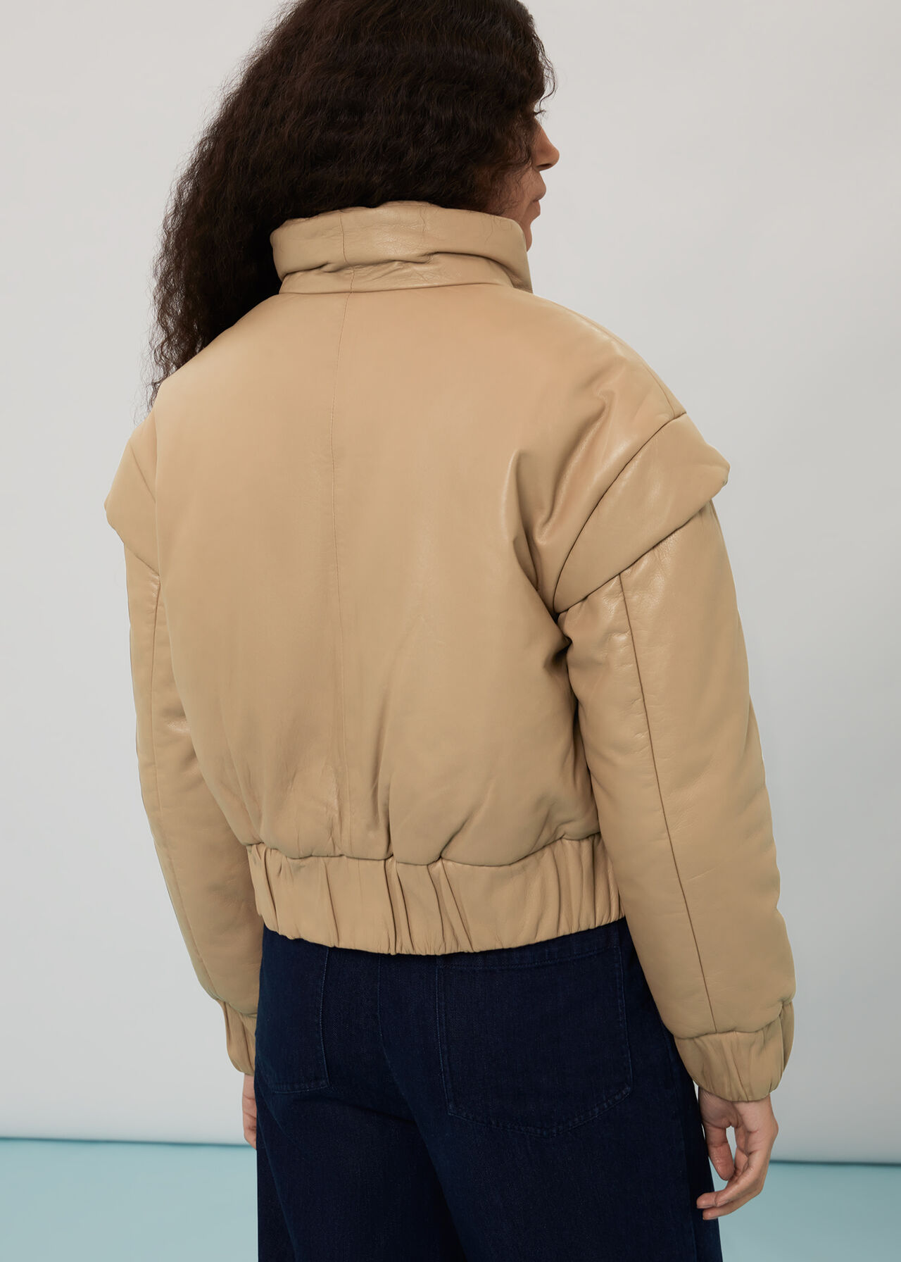 Finn Leather Puffer Jacket