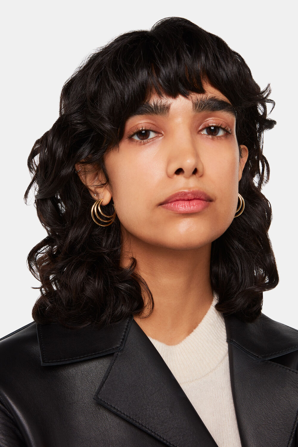 Medium Triple Hoop Earring