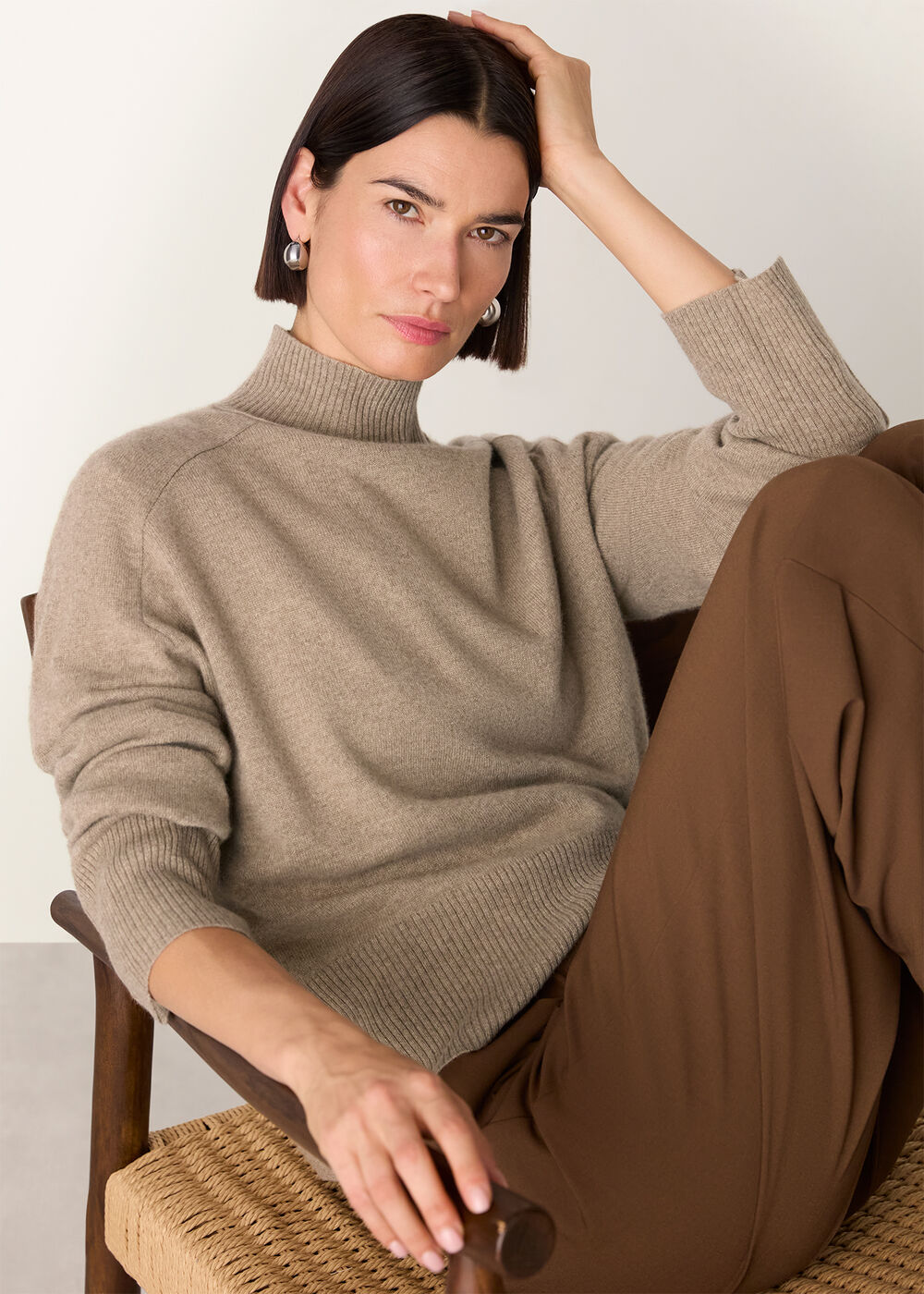 Cashmere Funnel Neck