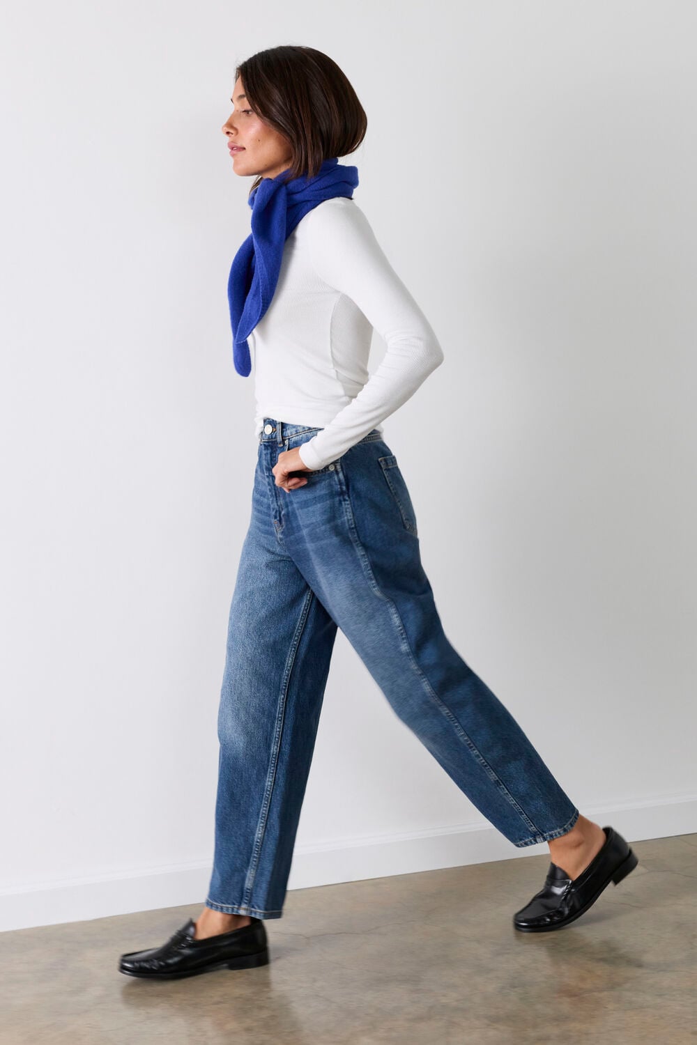 Denim Authentic Barrel Leg Jean