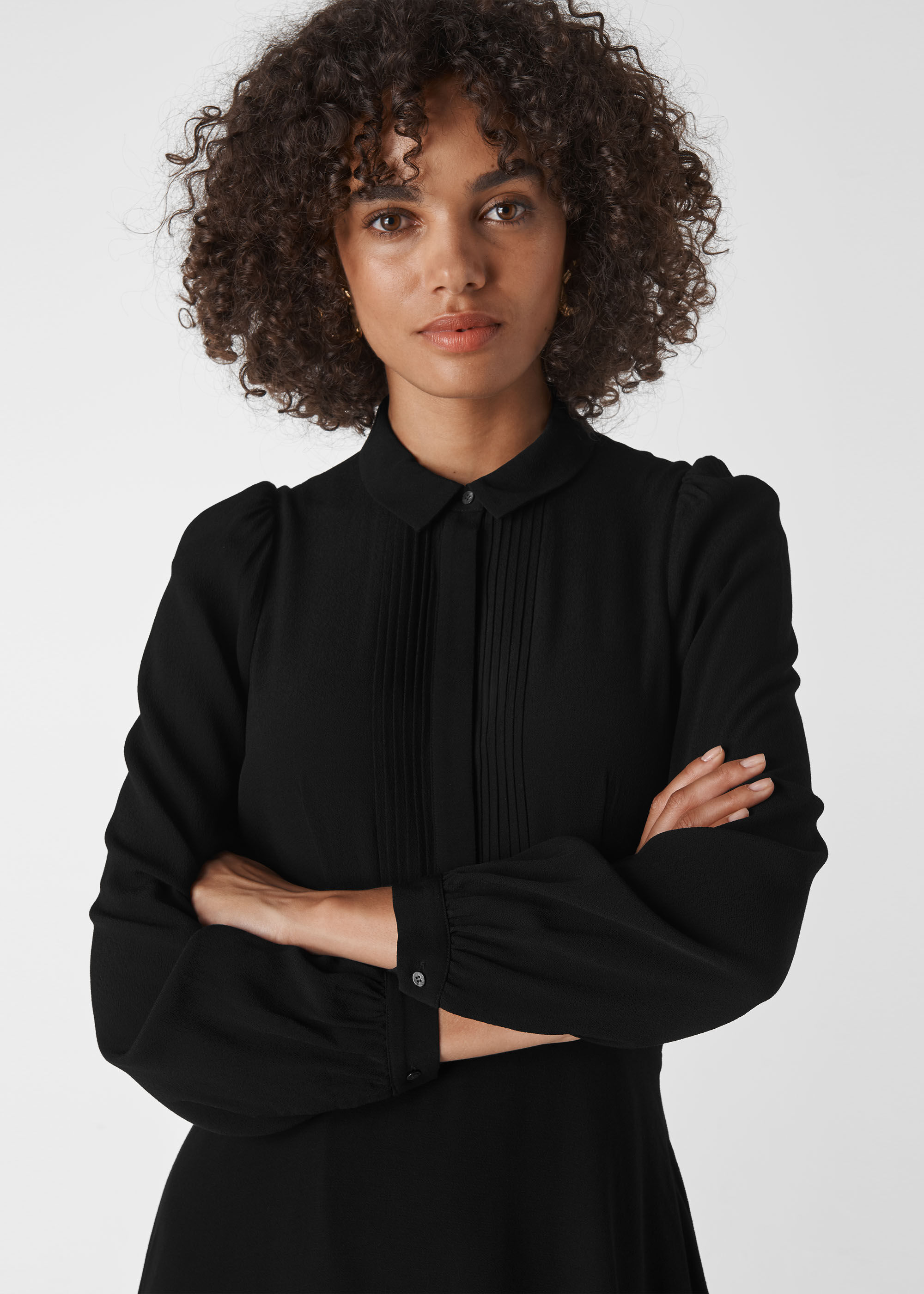 Whistles pintuck shirt dress Clearance