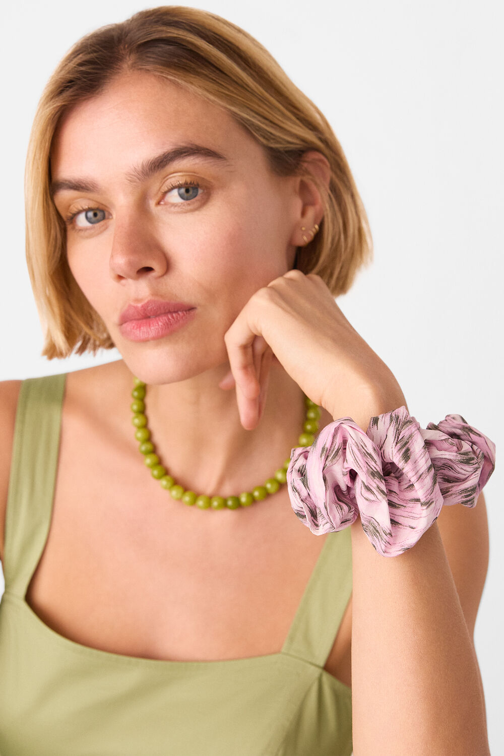 Leopard Cotton Scrunchie