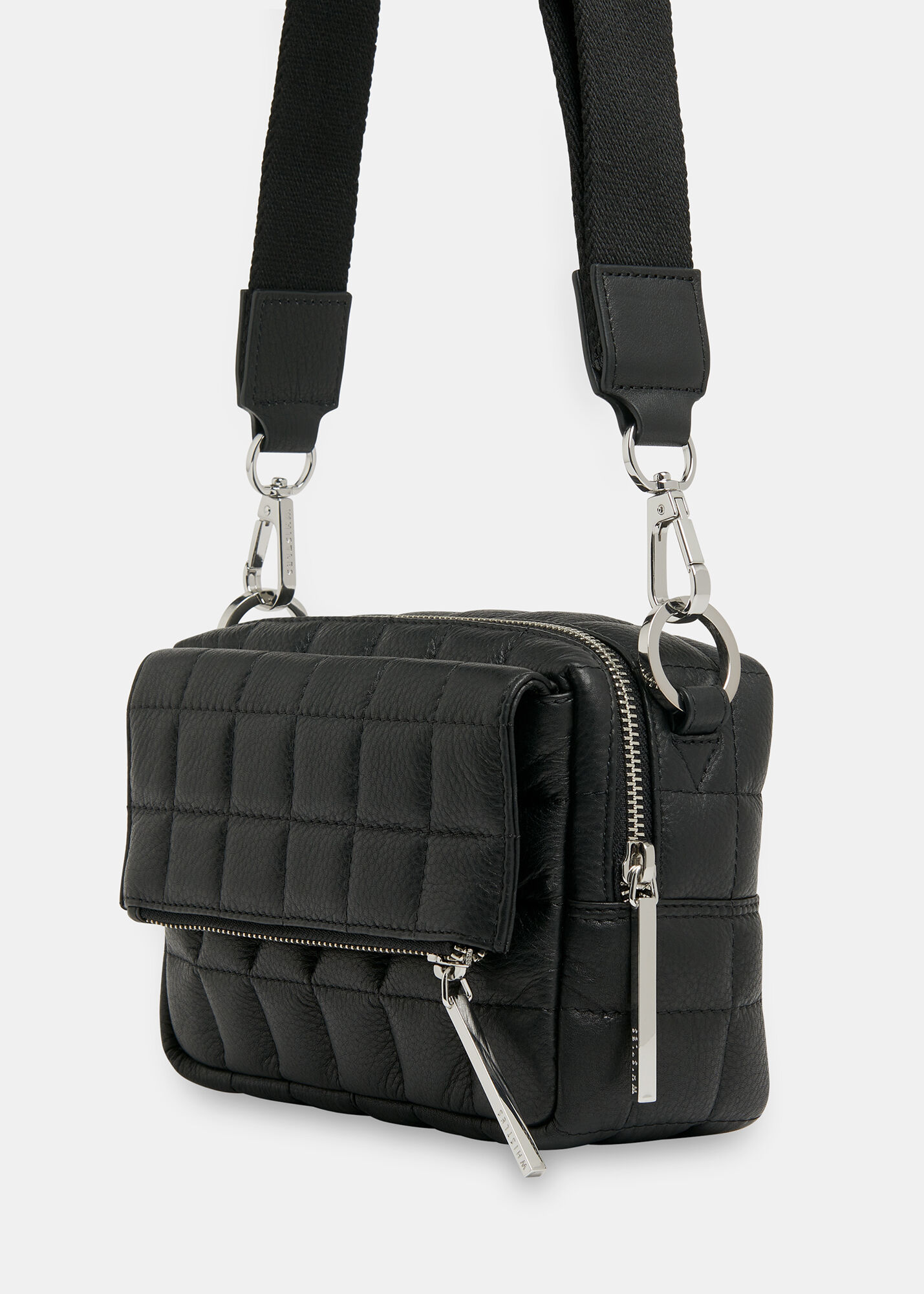 Black Quilted Bibi Crossbody Bag | WHISTLES | Whistles US |