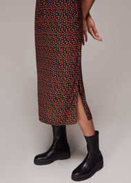 Dainty Floral Button Skirt
