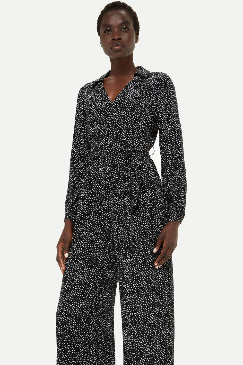 Black Leah Scattered Y Jumpsuit