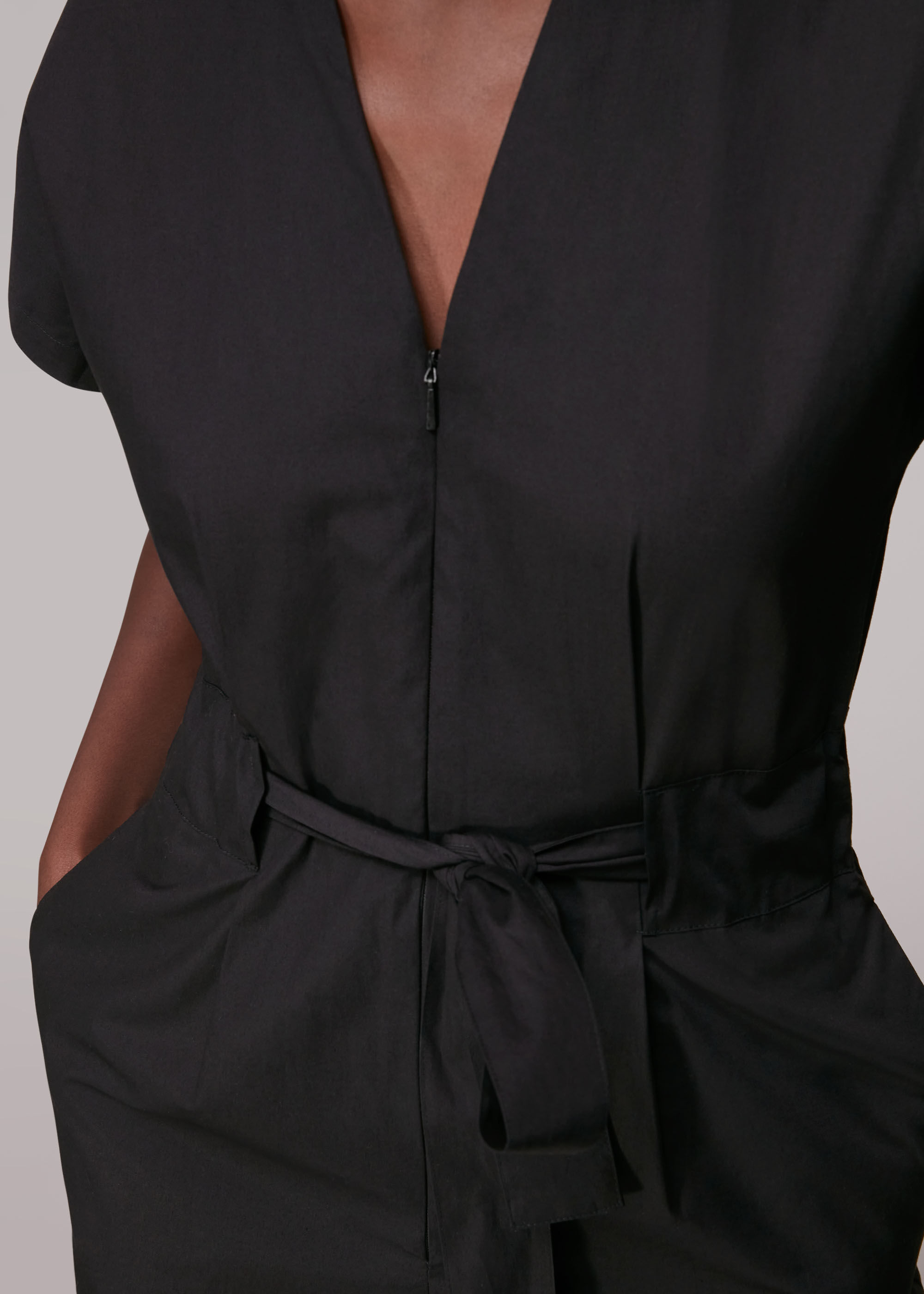 Tie waist playsuit top