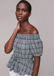 Check Bardot Top