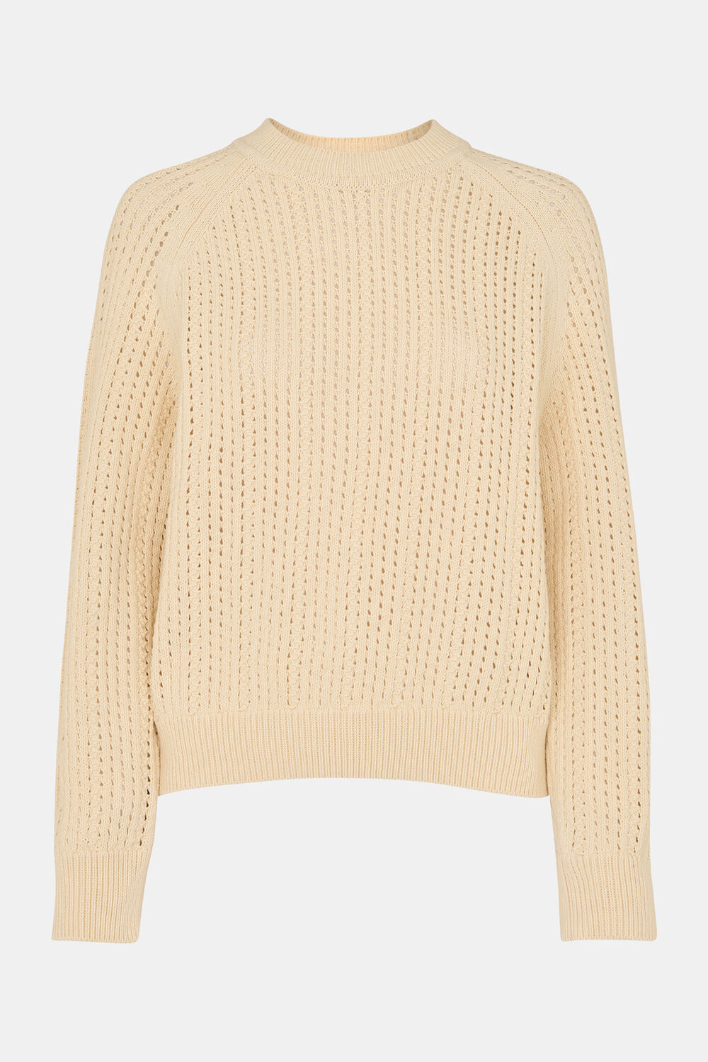 Pointelle Crew Neck Knit