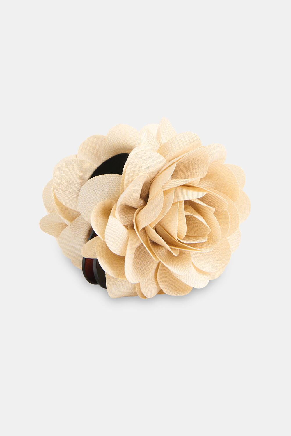 Neutral Flower Claw Clip