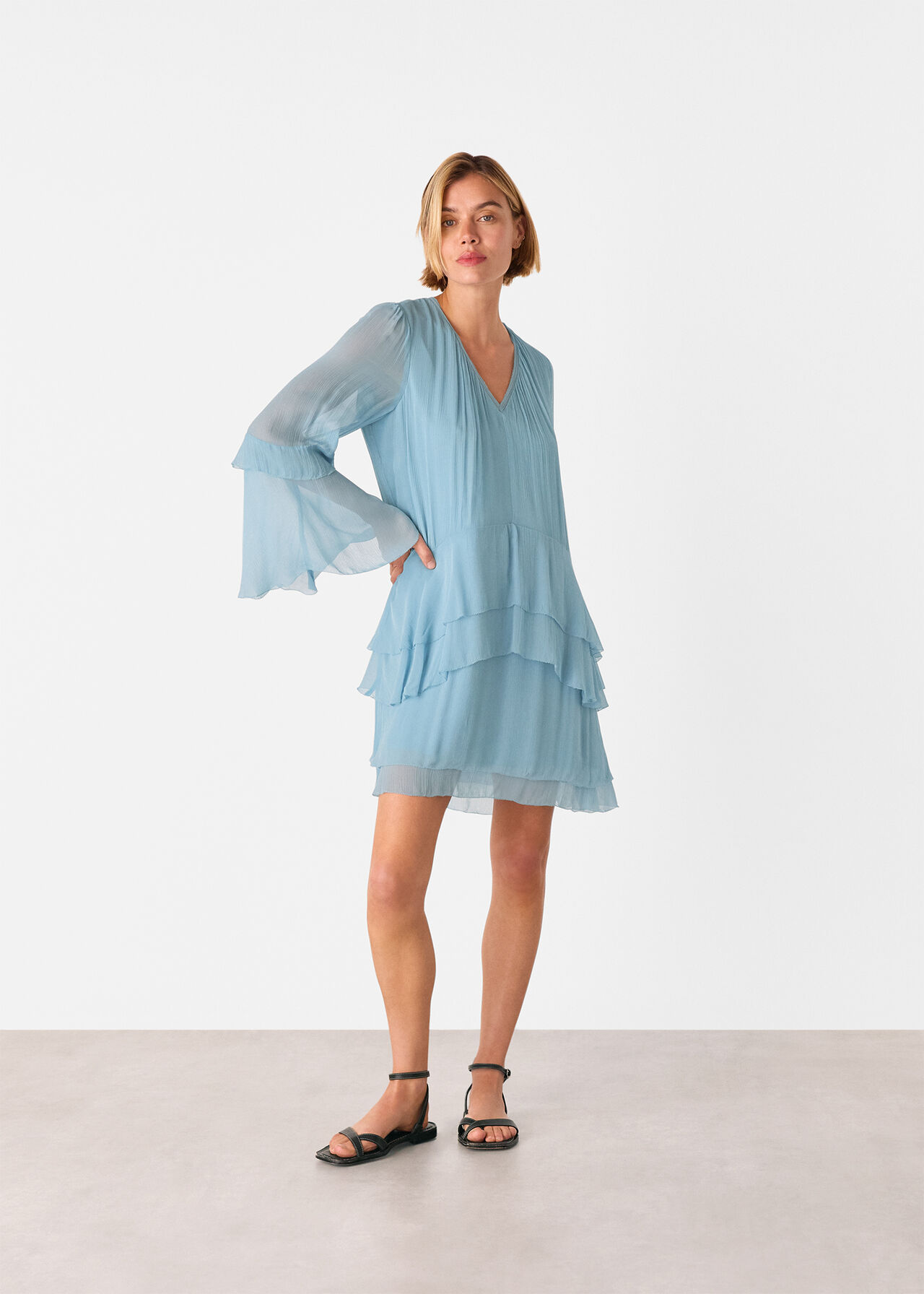 Frill Boho Mini Dress