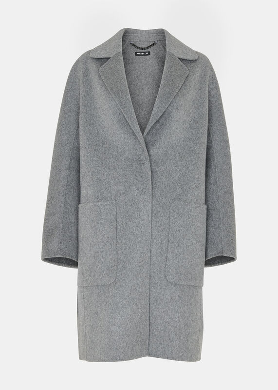 Grey Cassie Double Face Pocket Coat