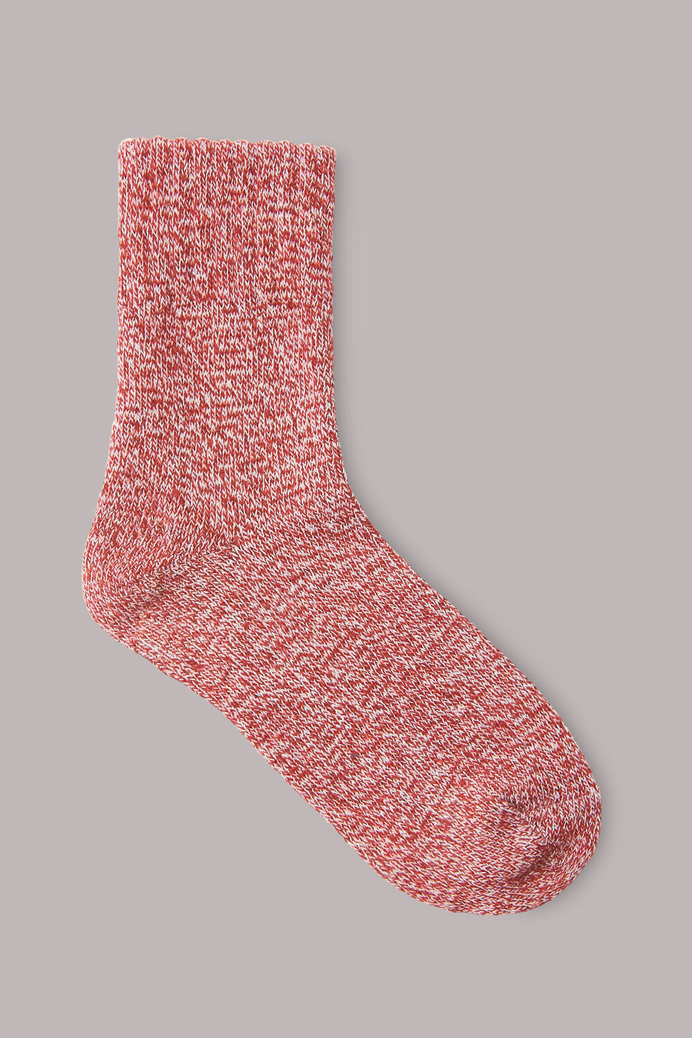 Red Chunky Marl Socks
