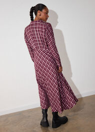 Check Midi Shirt Dress