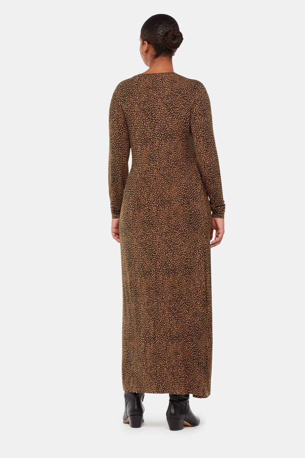 Coffee Bean Tie Jersey Dress