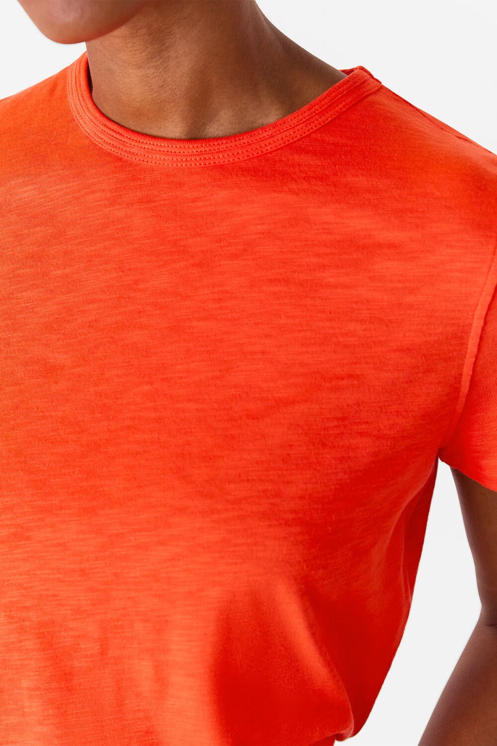 Red Posie Double Trim Tee