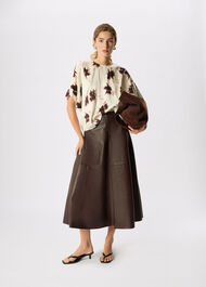 Shadow Floral Viscose Blouse