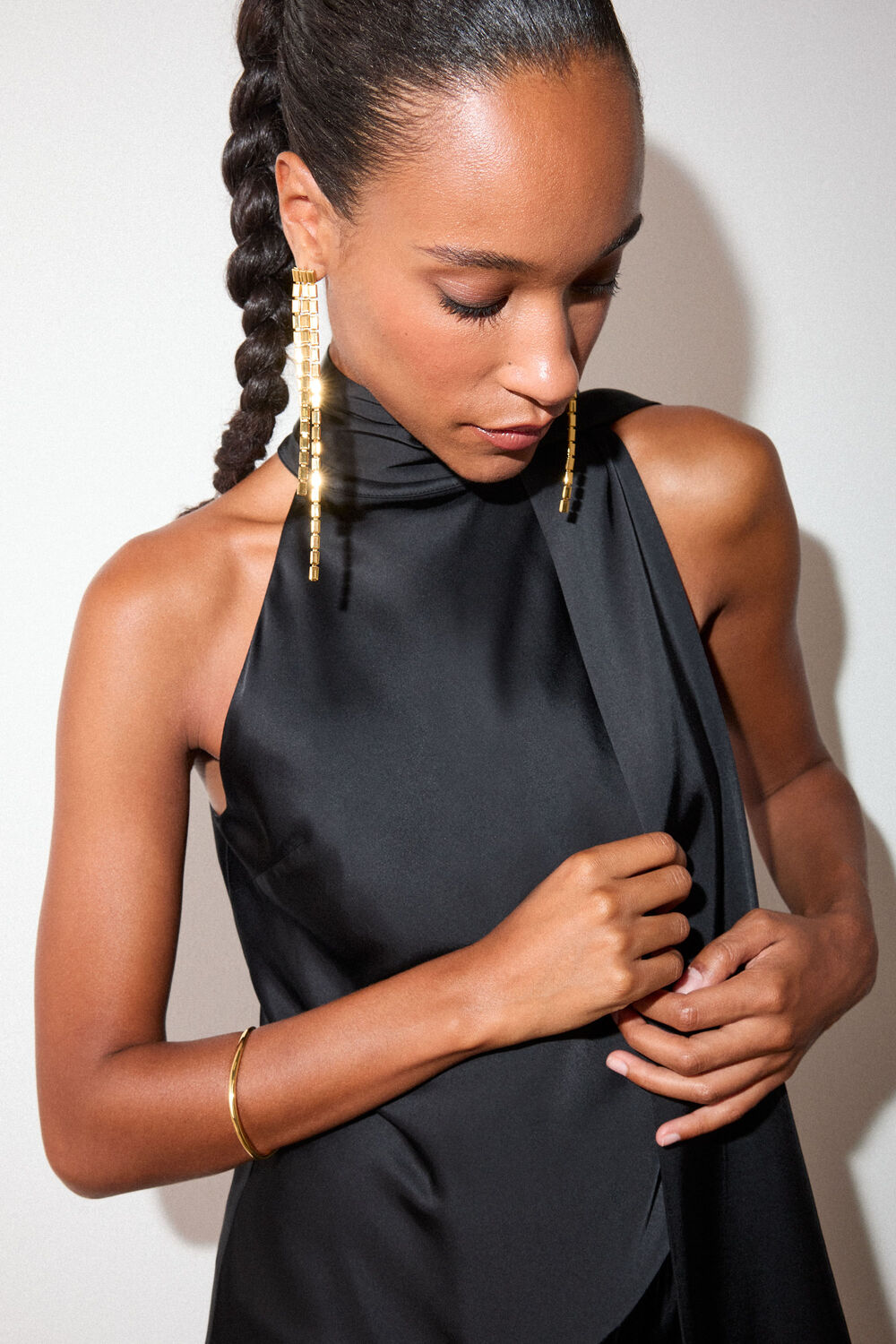 Gold Long Chain Earring