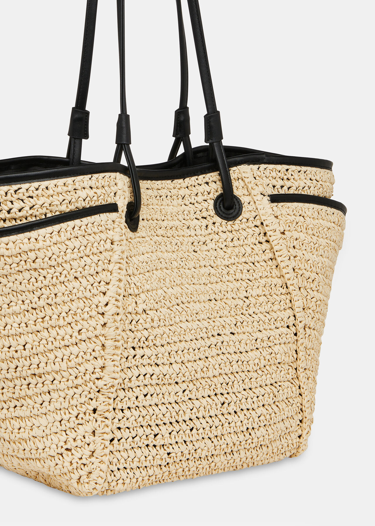 Zoelle Straw Tote Bag