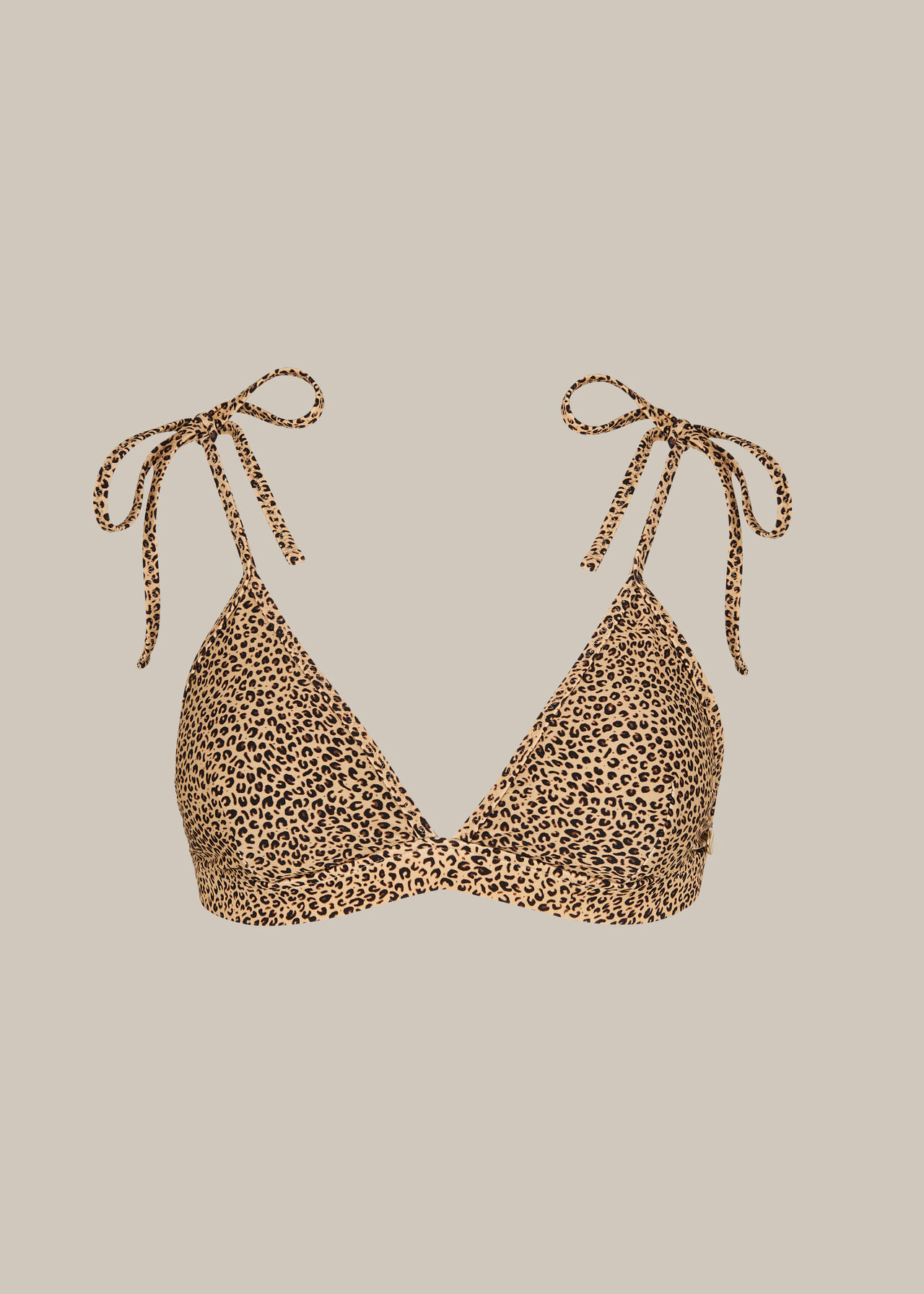 Mini Leopard Print Bikini Top Leopard Print