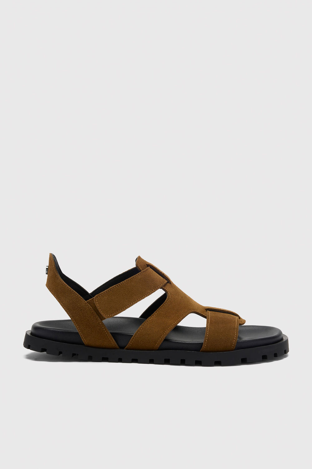 Tan Freya Fisherman Suede Sandal