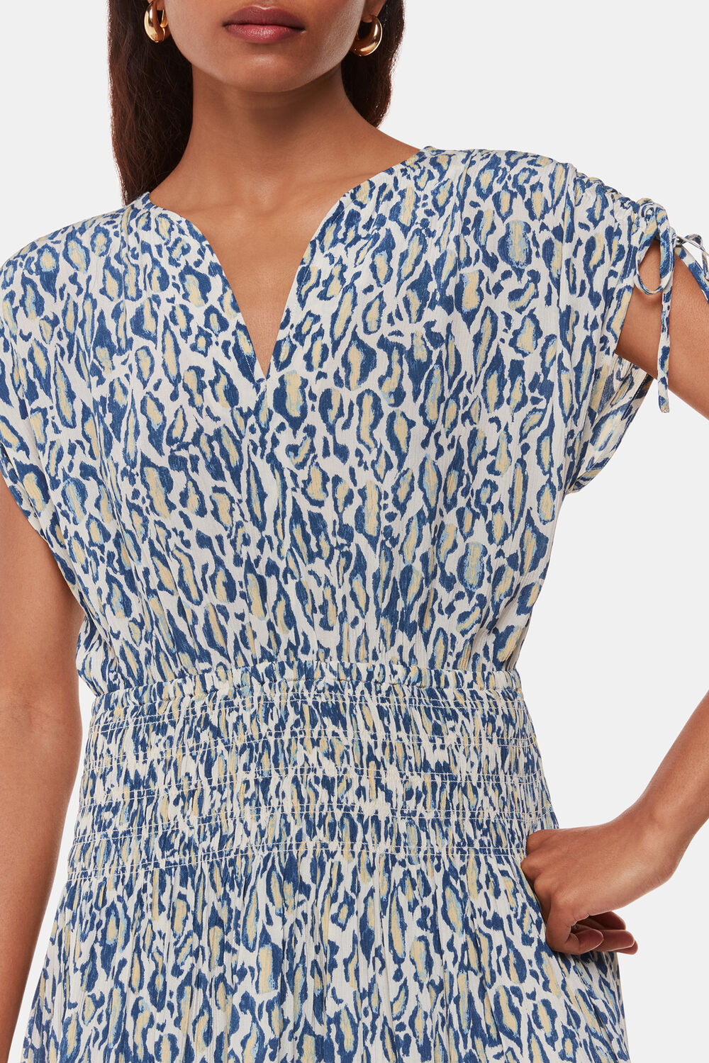 Petite Flaming Leopard Print Dress