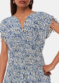 Petite Flaming Leopard Print Dress