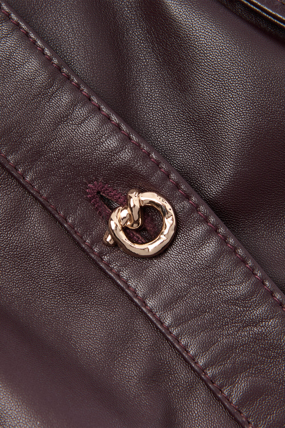 Chocolate Leather Shift Dress