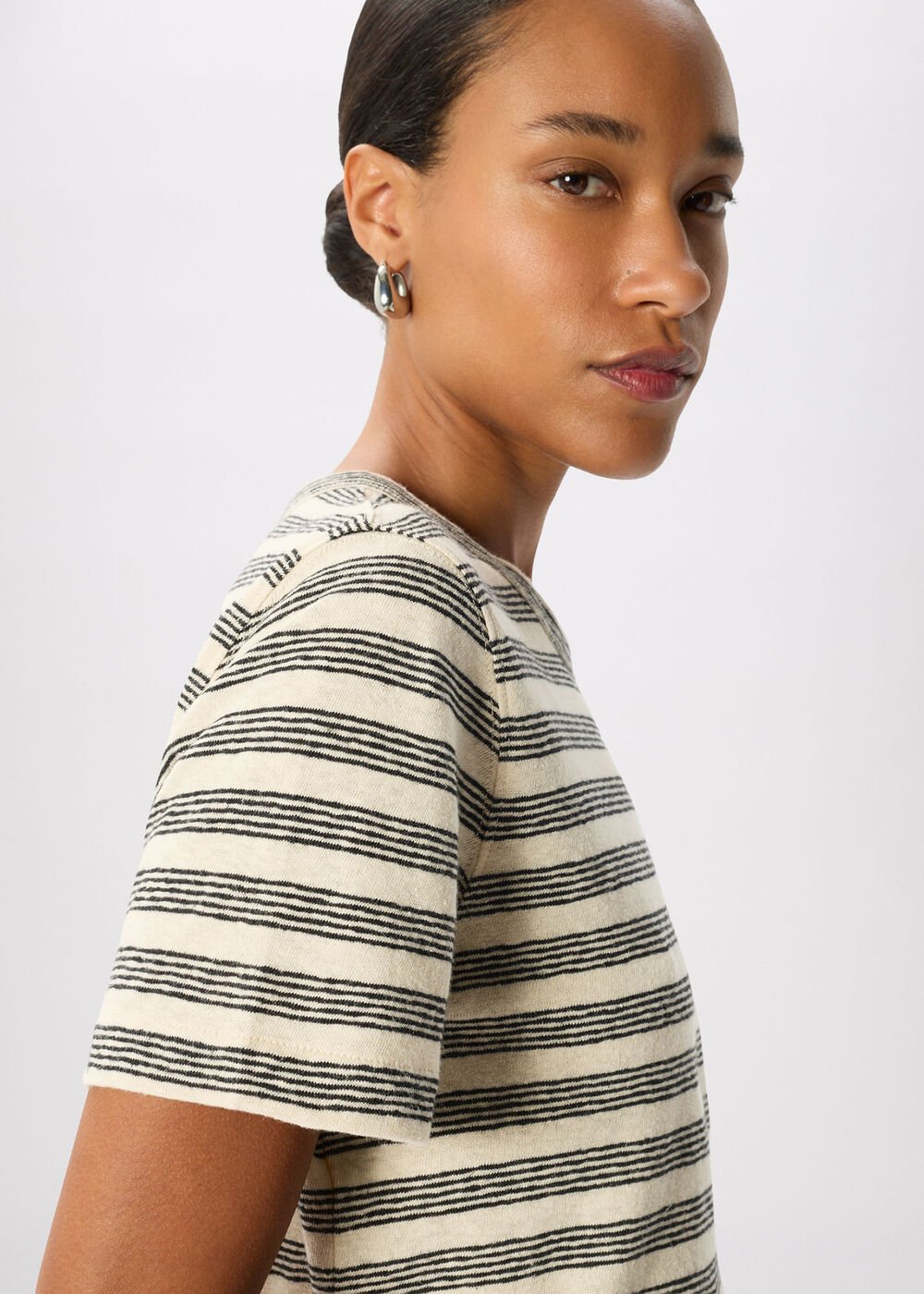 Stripe Linen T-Shirt