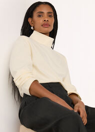 Long Sleeve Funnel Neck Jersey