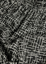 Woven Grid Crop Trouser