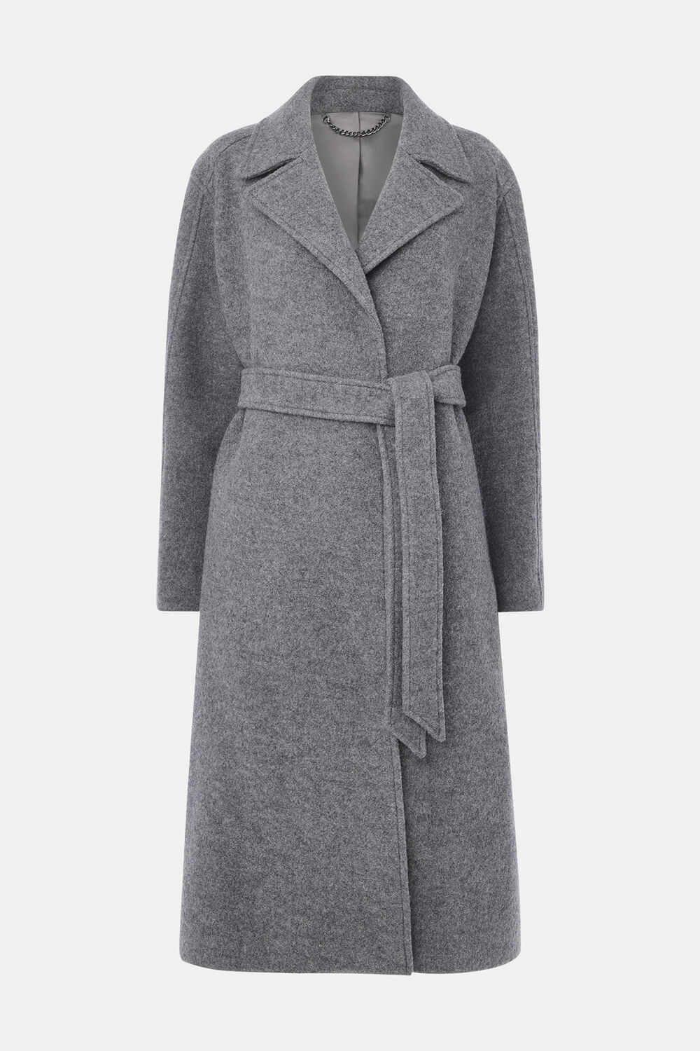 Long Belted Wool Coat