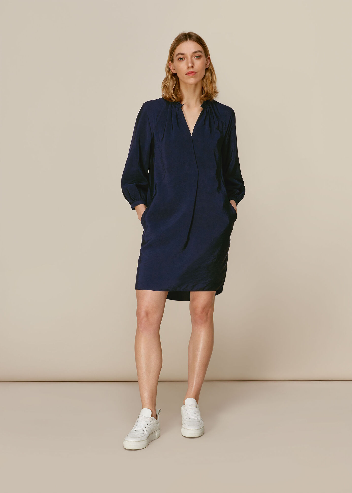 Navy Enora Dress WHISTLES