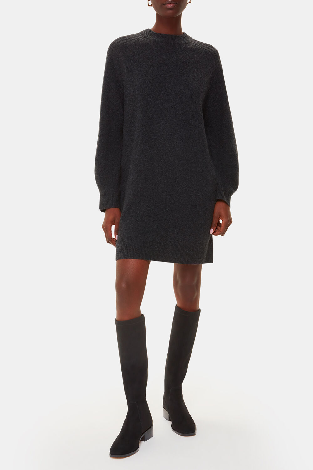 Black Lisi Stretch Knee High Boot