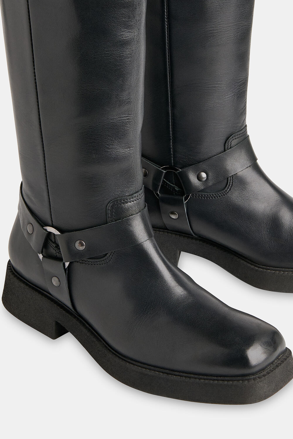 Matteo Knee High Biker Boot