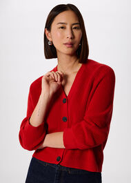 V Neck Cotton Cardigan