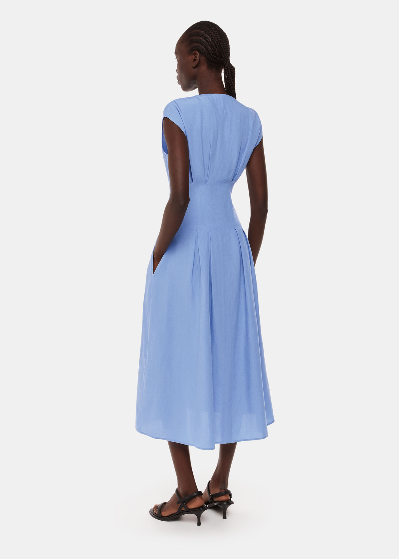 Panel Linen Blend Dress