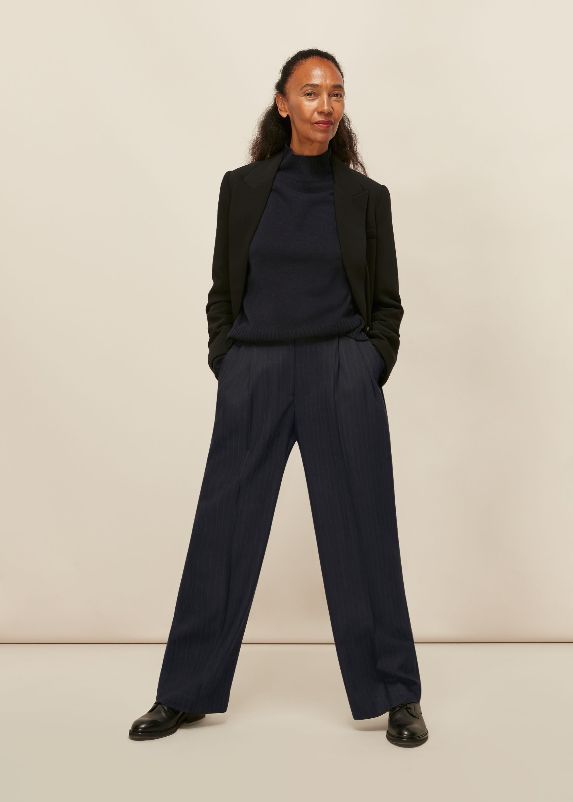 Shop ANDER  NAVY Solid stretch trouser online  Rare Rabbit