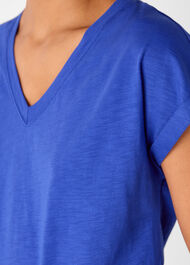 Willa V-Neck Cap Sleeve Tee