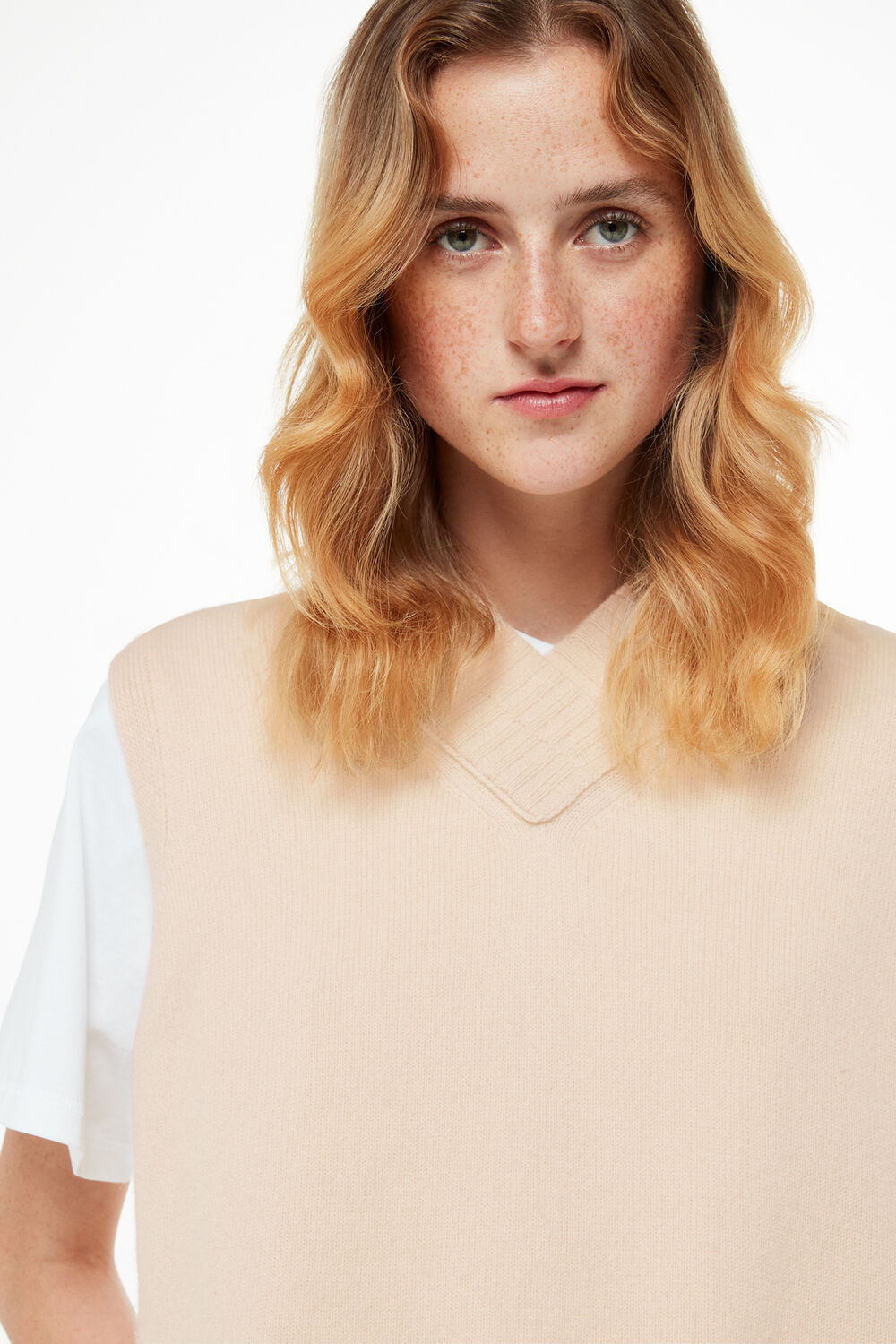 Wool V Neck Tank