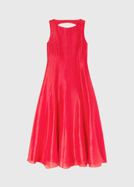 Open Back Silk Blend Dress
